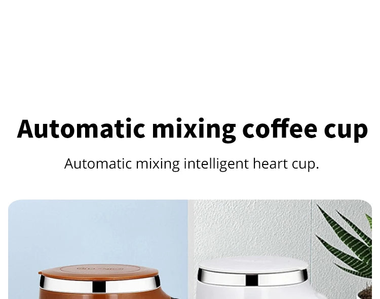 Automatic Stirring Mug Rechargeable Stainless Steel coffee mug