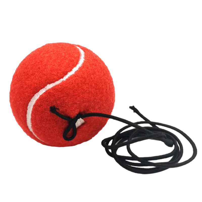 Head-mounted boxing reflex ball