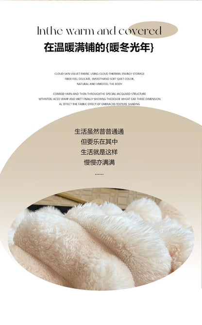 Luxurious Faux Rabbit Fur Throw Blanket