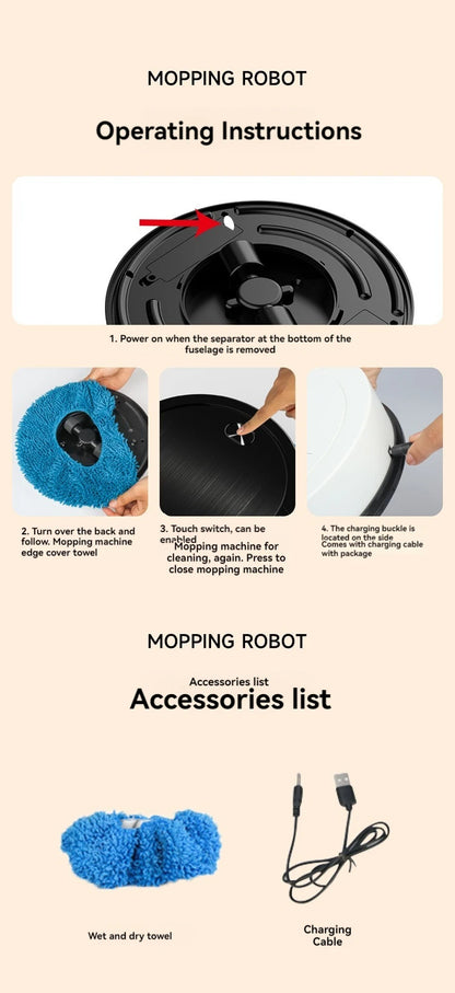 Intelligent Floor Mopping Robot