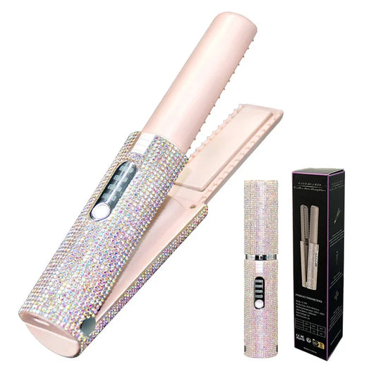 Wireless 2-IN-1 Electric USB Hair Straightener